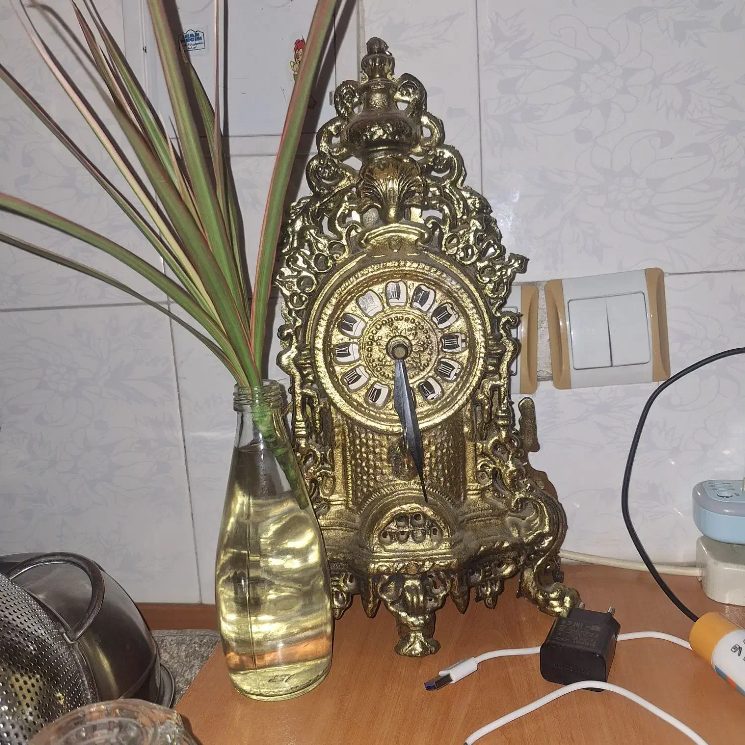 اینه وشمعدان طرح برنز|صنایع دستی و سایر لوازم تزئینی|اسلامشهر, شهرک سعیدیه|دیوار