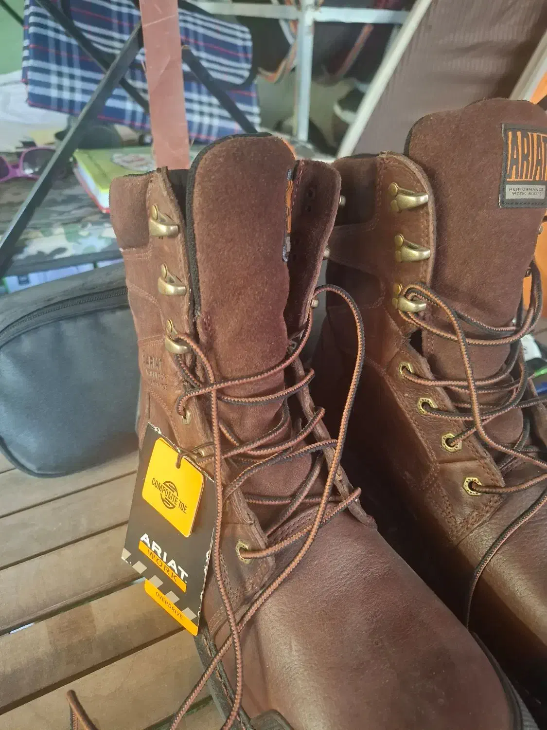 کفش پوتین استوک اورجینال چرم بوفالو|کیف، کفش، کمربند|همدان, |دیوار