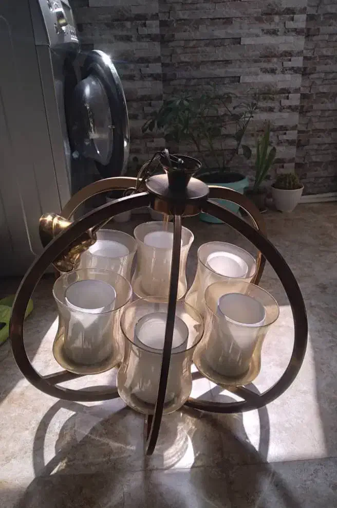 لوستر سه عدد|لوستر و چراغ آویز|کرج, عظیمیه|دیوار