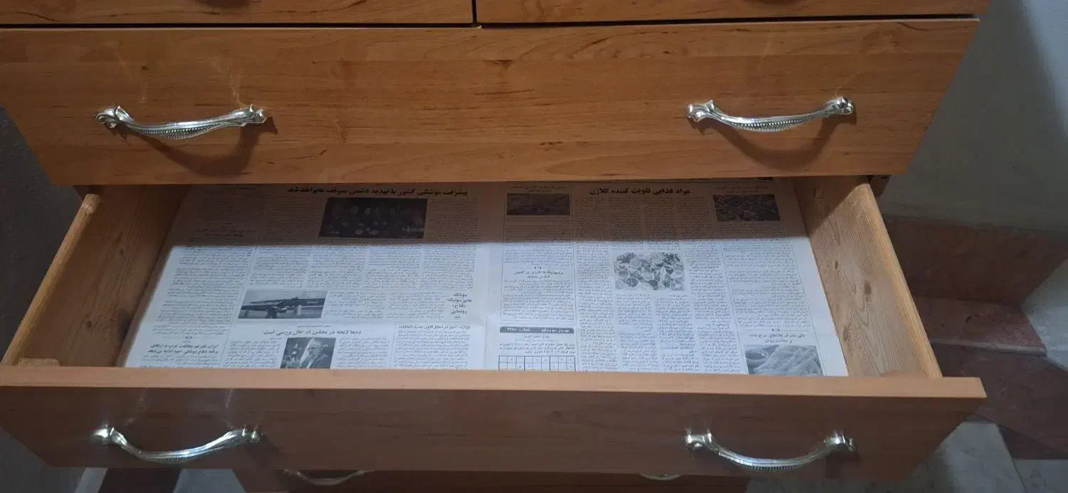 دراور۷کشو چوبی|جاکفشی، کمد، دراور|رشت, استقامت ۲|دیوار