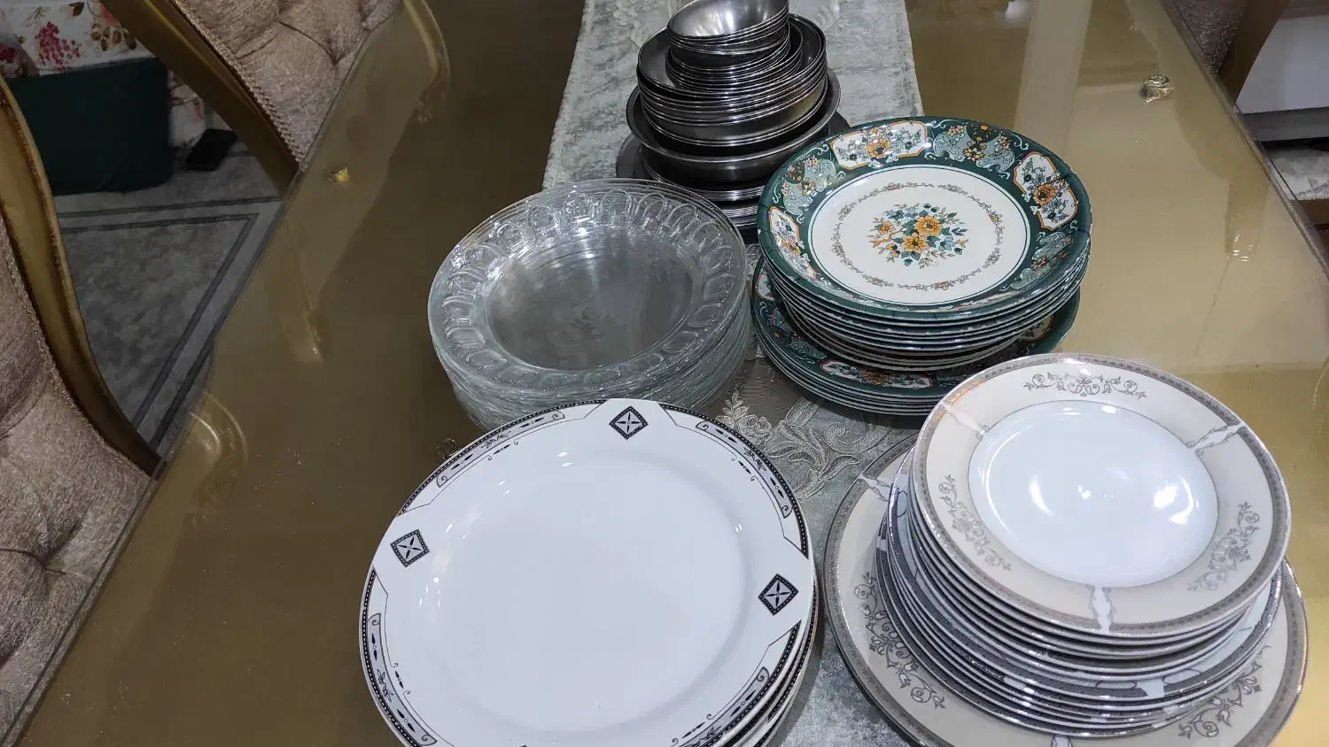 پلوخوری چینی وسرویس استیل وملامین|ظروف سرو و پذیرایی|قرچک, میرزائی جنوبی|دیوار