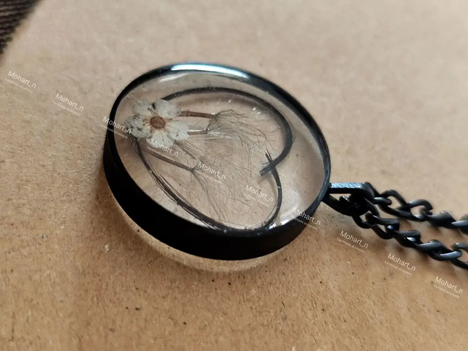 گردنبند مو یار قلب با قاصدک رزینی|بدلیجات|بوشهر, |دیوار