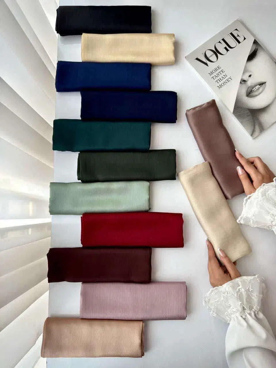 روسری متالیک ترک با 14 رنگ متفاوت|لباس|صباشهر, |دیوار