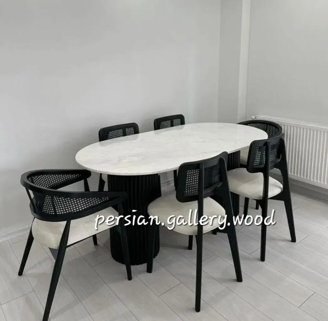 سولِمیرا میز ناهارخوری حصیری دارلونا پرومکس|میز و صندلی غذاخوری|تهران, تسلیحات|دیوار