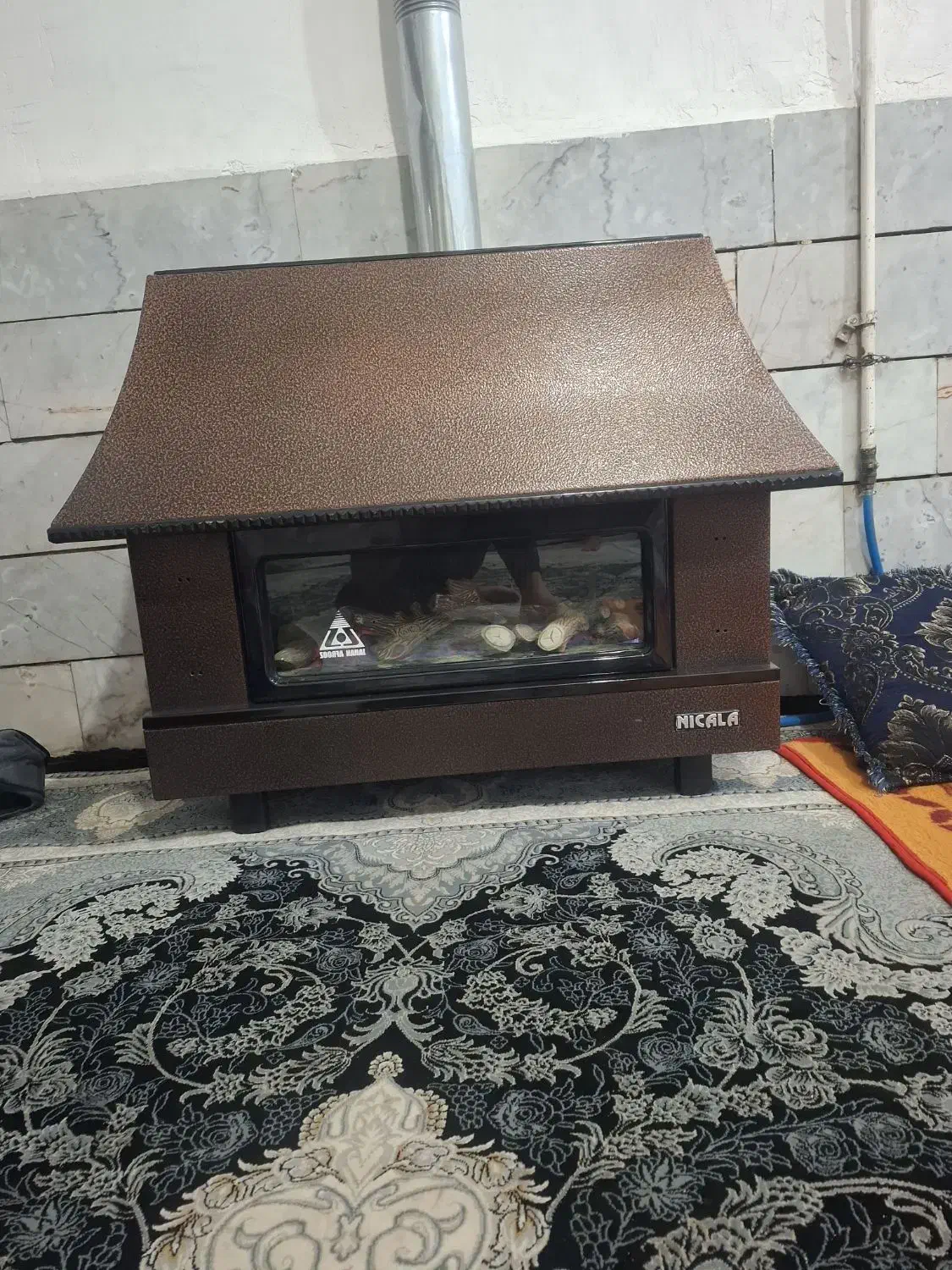 بخاری گازی مهریز|بخاری، هیتر، شومینه|مهریز, |دیوار