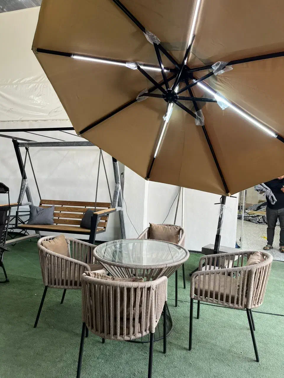 چتر روف گاردن سایبان باغی پایه بلوک بتنی|کوهنوردی و کمپینگ|تهران, تهرانسر شرقی|دیوار