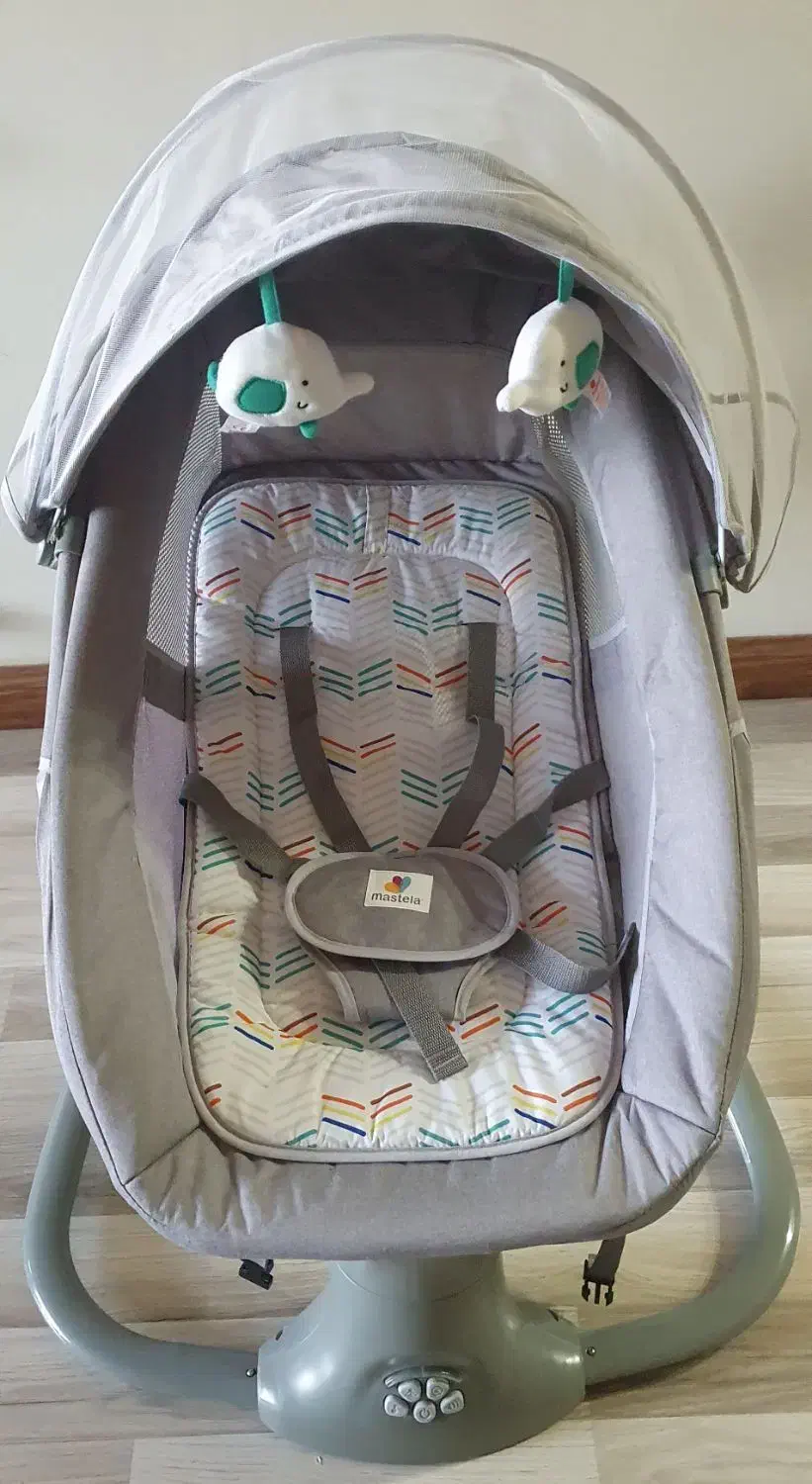 گهواره ننو برقی ماستلا ۴ کاره نو|تخت و صندلی بچه|کرج, کوی امامیه|دیوار