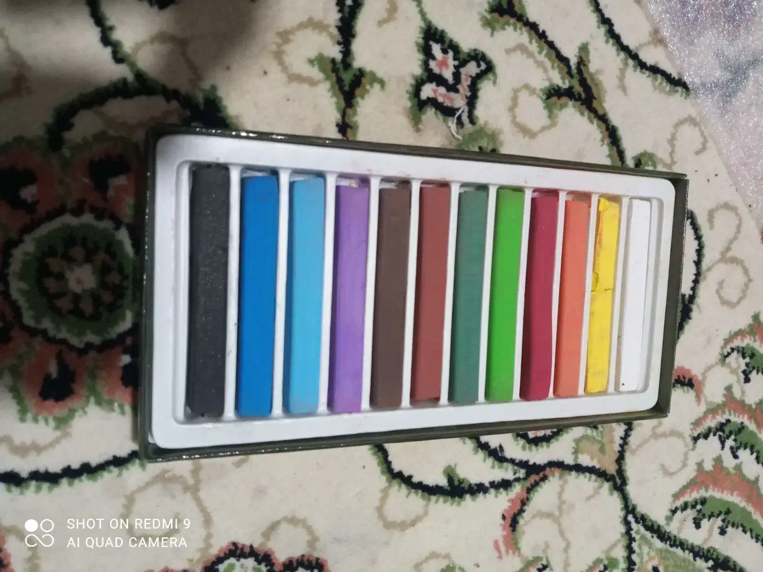 پاستل گچی ۱۲رنگ|لوازم التحریر|قم, پردیسان|دیوار