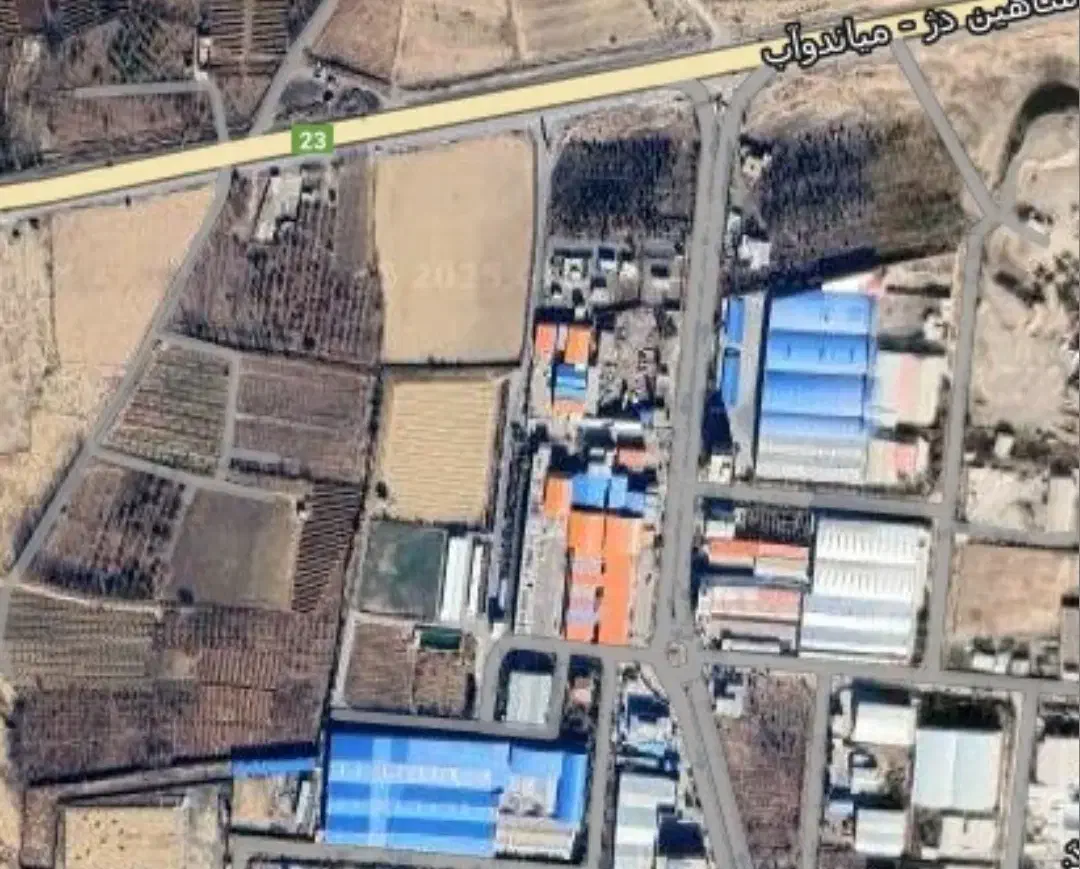 فروش زمین چسبیده به شهرک صنعتی میاندواب|فروش زمین و ملک کلنگی|لیلان, |دیوار