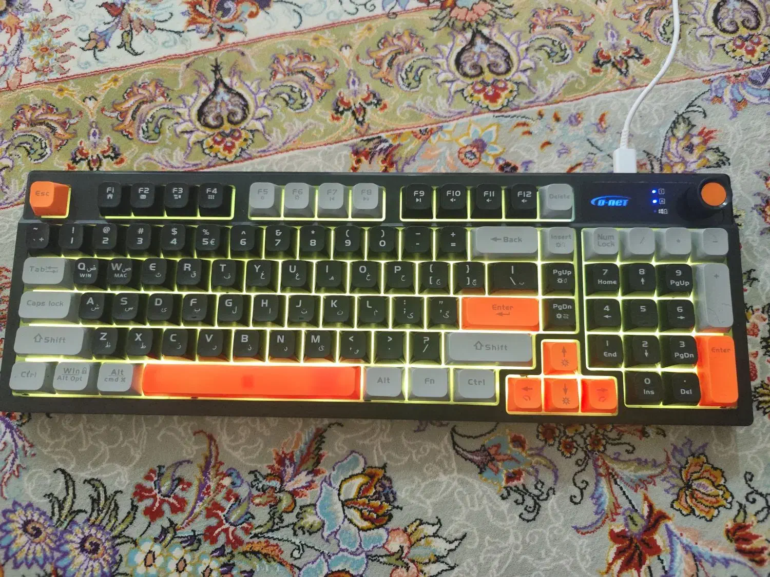 کیبورد گیمینگ Dnet 984|قطعات و لوازم جانبی رایانه|دوگنبدان, |دیوار