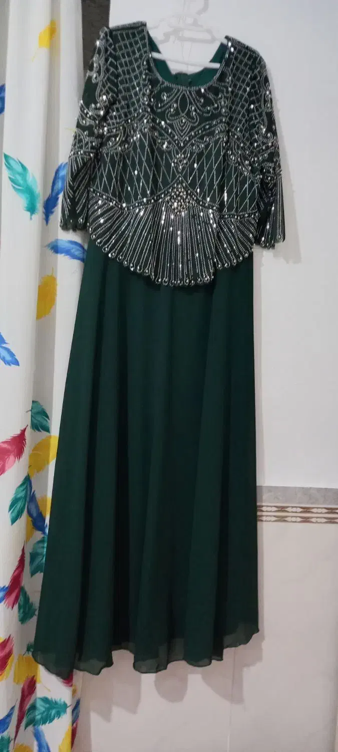 لباس مجلسی سبز رنگ تن نکردم اصلا ۳ میلیون ۶۰۰|لباس|چورزق, |دیوار