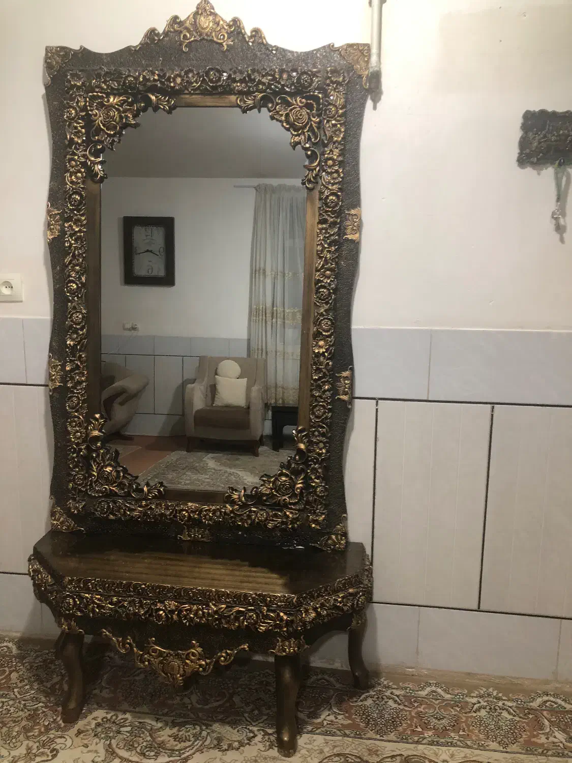 آینه کنسول|بوفه، ویترین، کنسول|الیگودرز, |دیوار