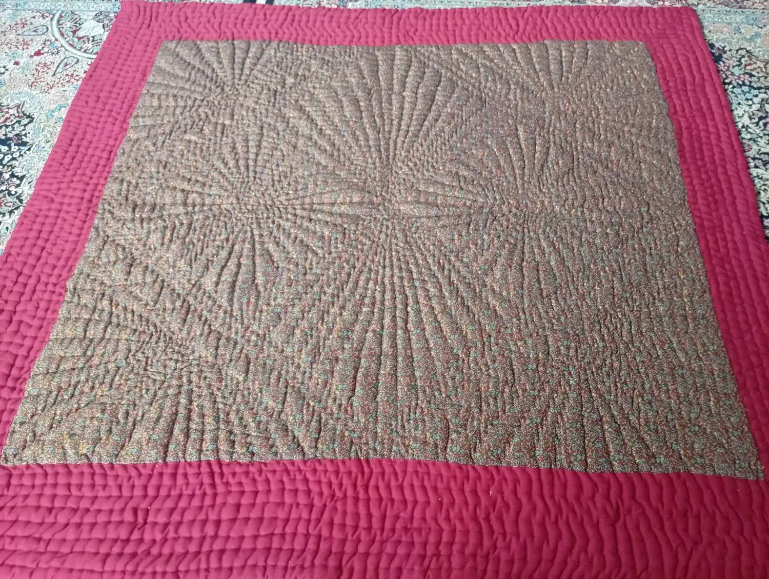 لحاف دو نفره نو مخمل و ترمه،6عدد تشک یک نفره نو|رختخواب، بالش، پتو|رفسنجان, |دیوار