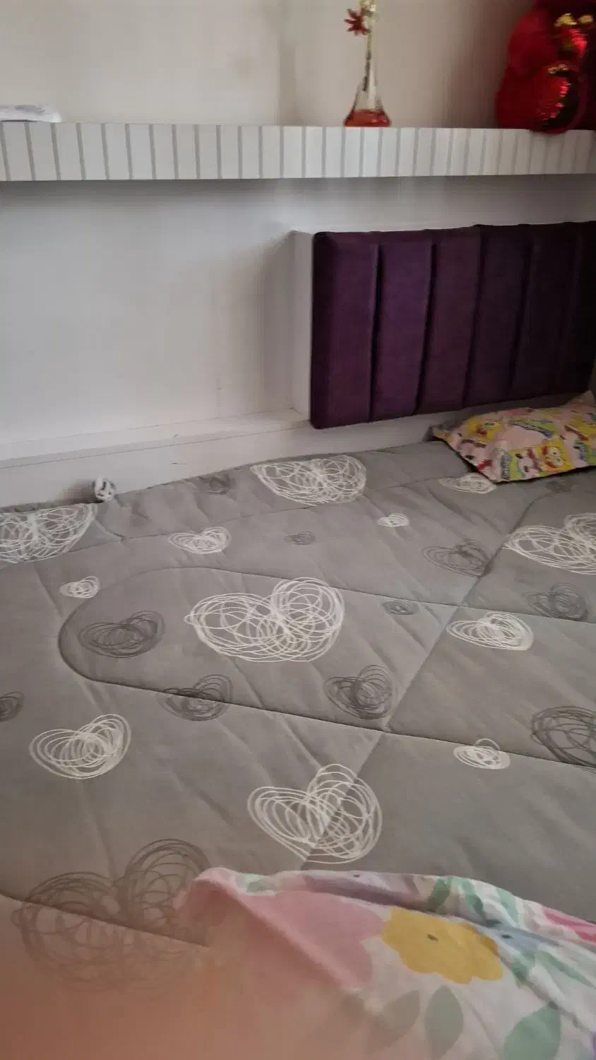 تخت دونفره سفید ۶میلیون توان|تخت و سرویس خواب|بجنورد, |دیوار