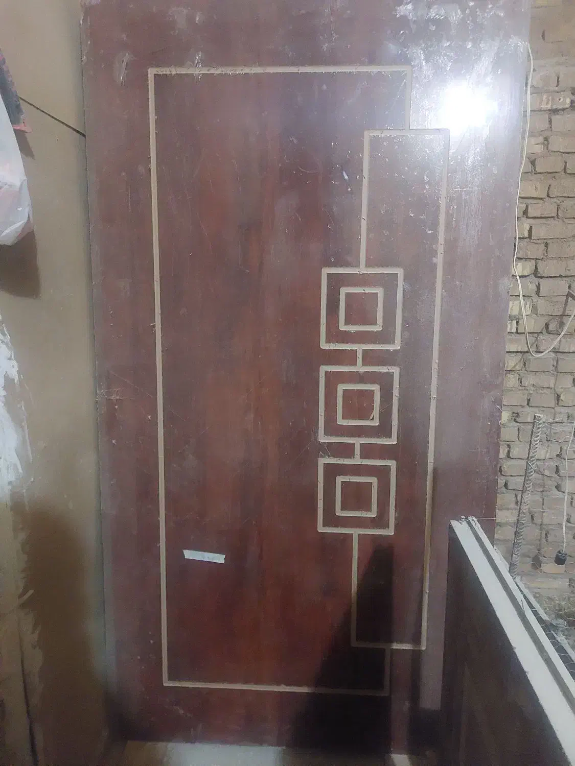 درب چوبی طرح کسری و cnc زیر قیمت|مصالح و تجهیزات ساختمان|میبد, |دیوار