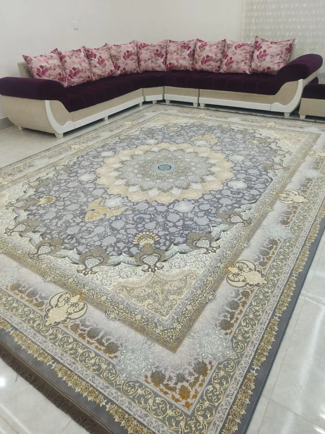 مبل ال 8نفره ومیز وسط|مبلمان خانگی و میز عسلی|کازرون, |دیوار