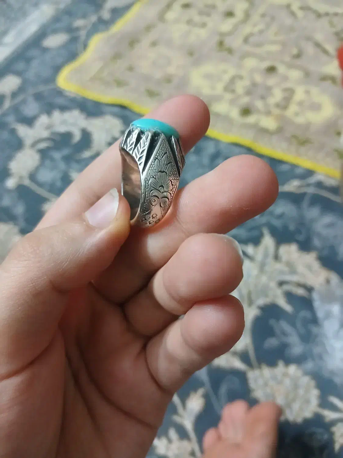 انگشتر فیروزه قدیمی ۵ ملیون|بدلیجات|اسلامشهر, مسکن مهر اسلاشهر (شهرک امام خمینی)|دیوار