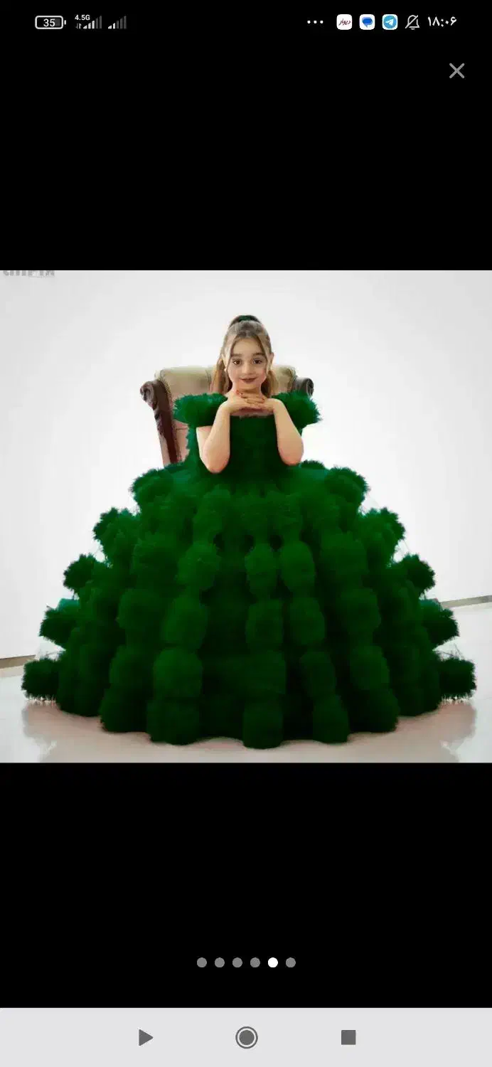 کرایه لباس مجلسی دخترانه لباس پرنسسی لباس عروسکی|کفش و لباس بچه|شیراز, لب آب|دیوار