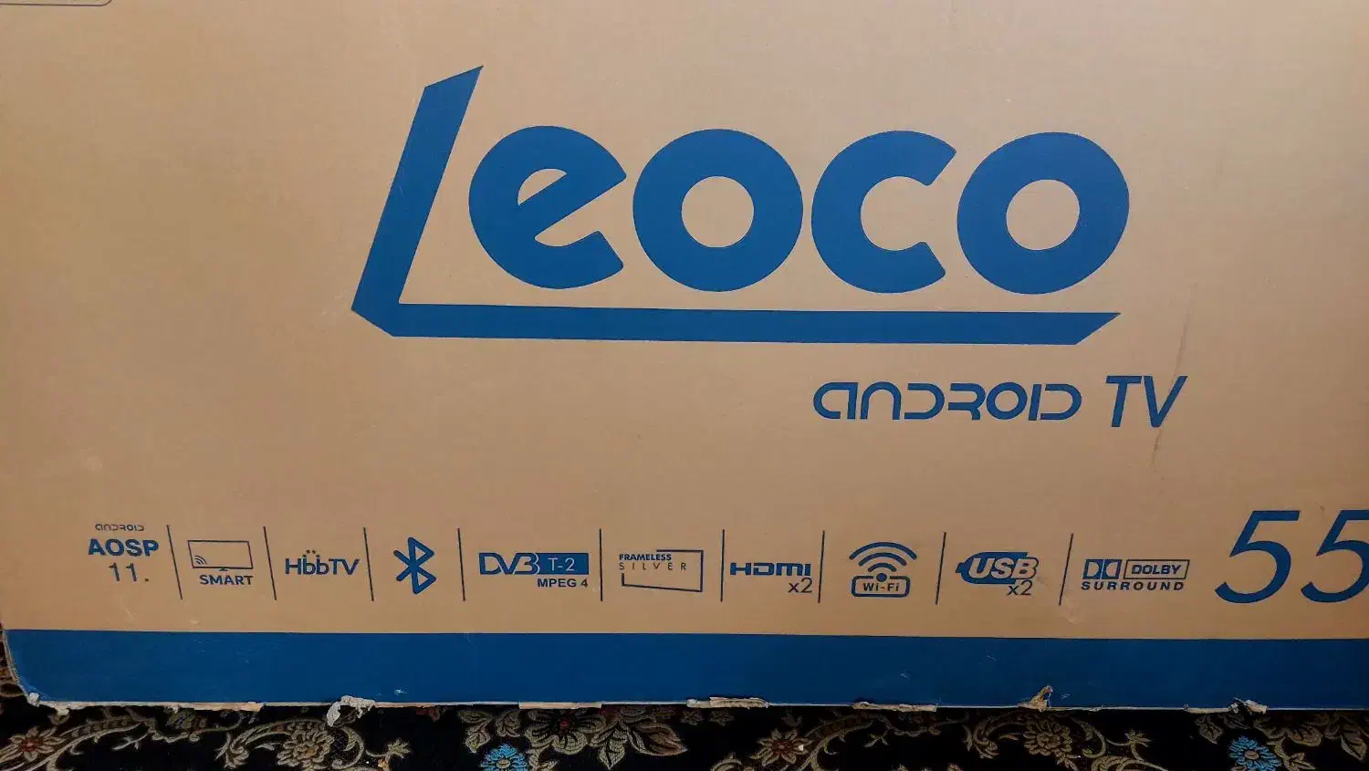 تلویزیون ۵۵leocoاینچ هوشمند فورکی پلمپ باگارانتی|تلویزیون و پروژکتور|اهواز, پردیس دو|دیوار