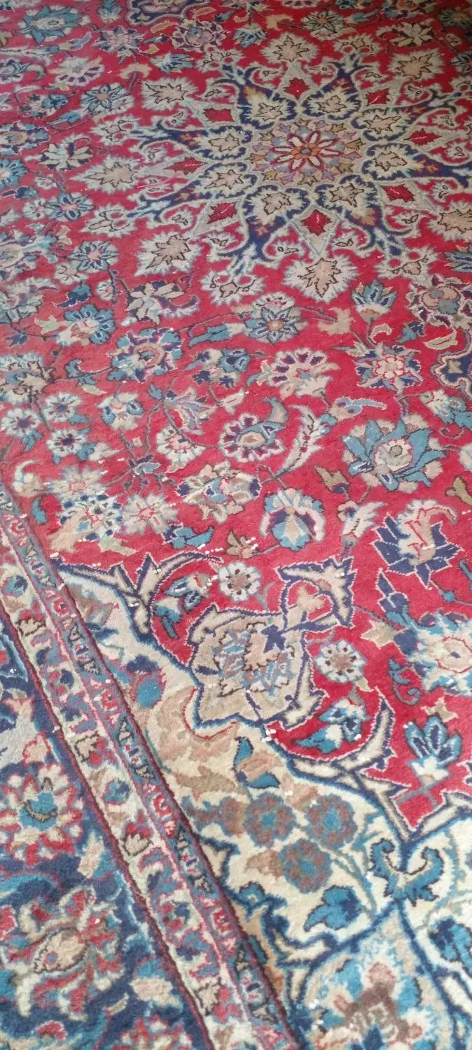 فرش دستبافت(۹متری)زمینه لاکی|فرش|اصفهان, ارزنان|دیوار