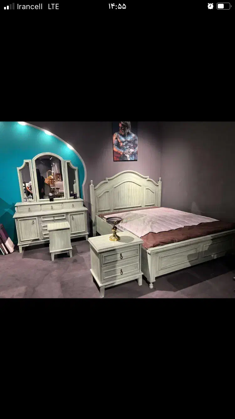 تخت خواب+سرویس خواب روژین|تخت و سرویس خواب|مشکیندشت, |دیوار