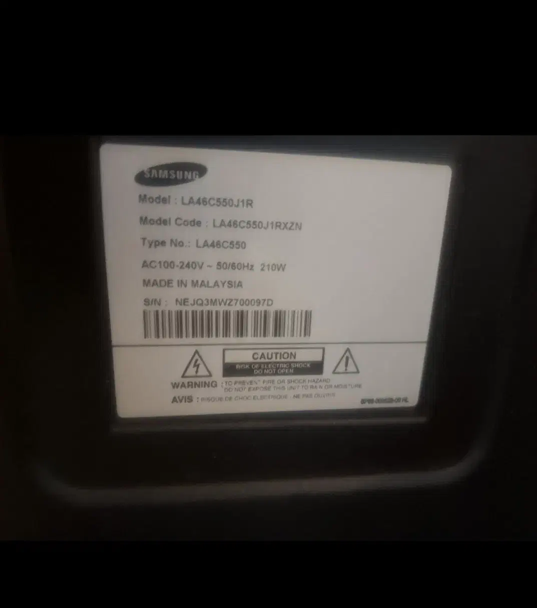 تلوزیون ال سی دی سامسونگ 46 اینچ|تلویزیون و پروژکتور|فلاورجان, |دیوار