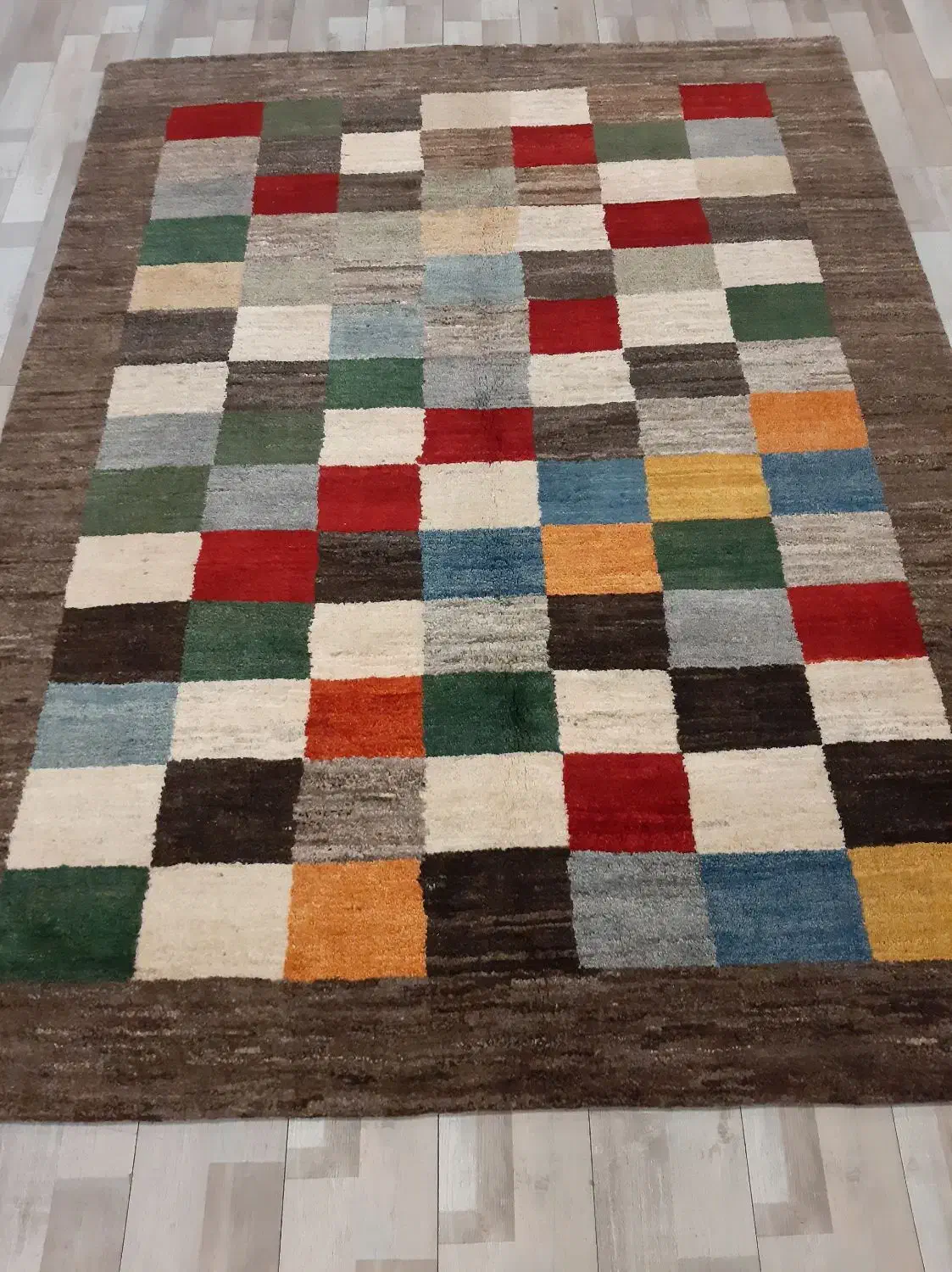 چهار متری گبه شیراز پشم و رنگ طبیعی پرز بلند نرم|گلیم، جاجیم، گبه|تهران, حر|دیوار