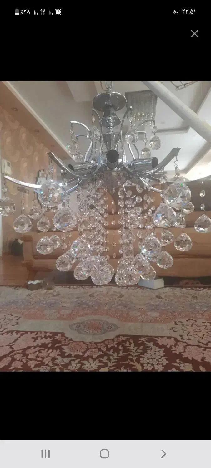دوعددلوستر۸شاخه|لوستر و چراغ آویز|اردبیل, |دیوار