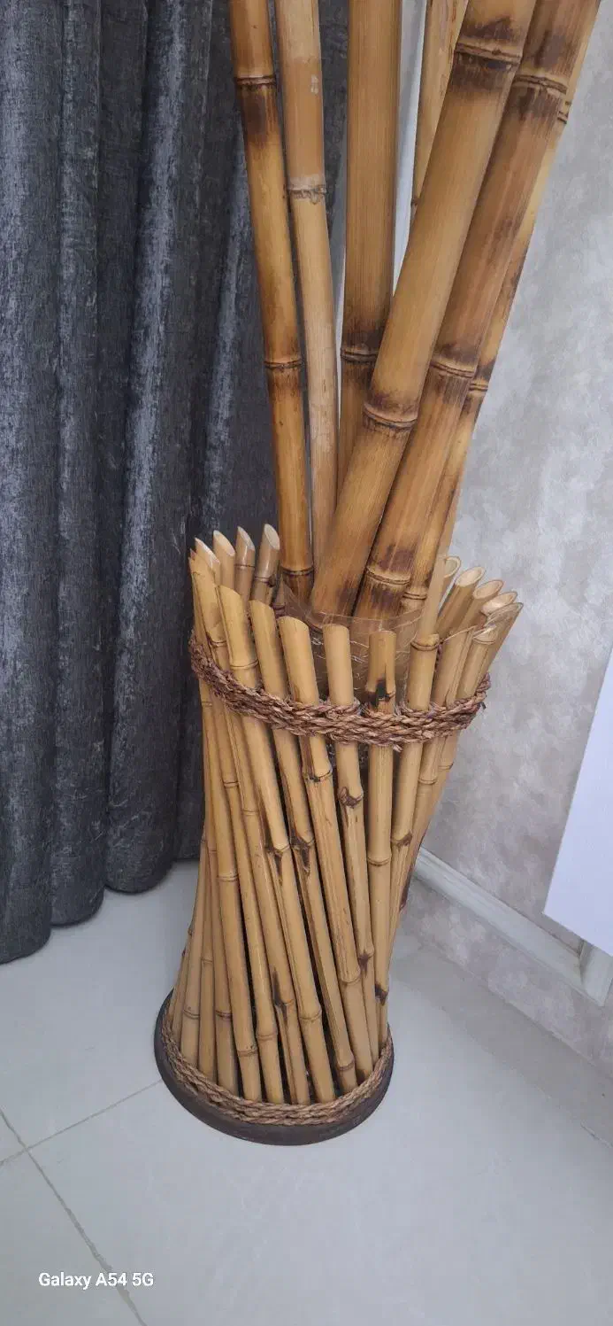 گلدان همراه با چوب بامبو|صنایع دستی و سایر لوازم تزئینی|بندرعباس, |دیوار