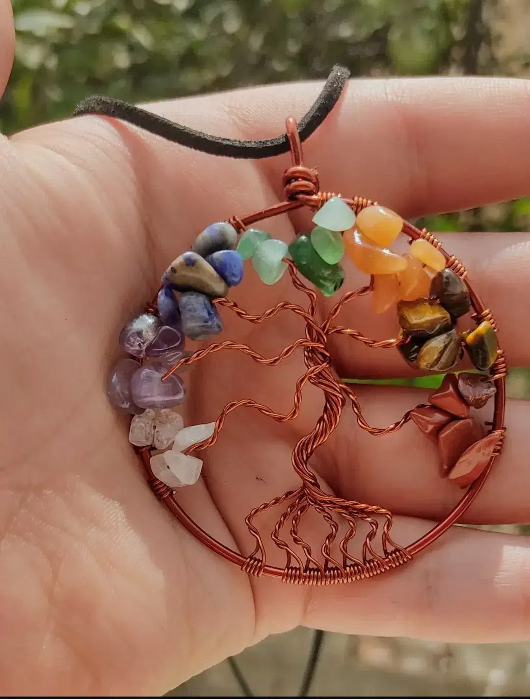 هدیه روز مادر رو مانتویی سنگ قیمتی ۷ چاکراه|جواهرات|ساری, |دیوار