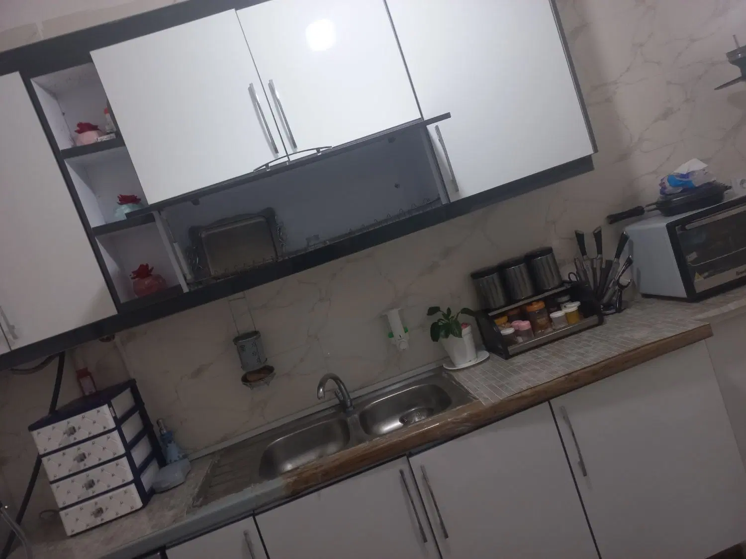 کابینت|آب‌چکان و نظم‌دهنده ظروف|تاکستان, |دیوار