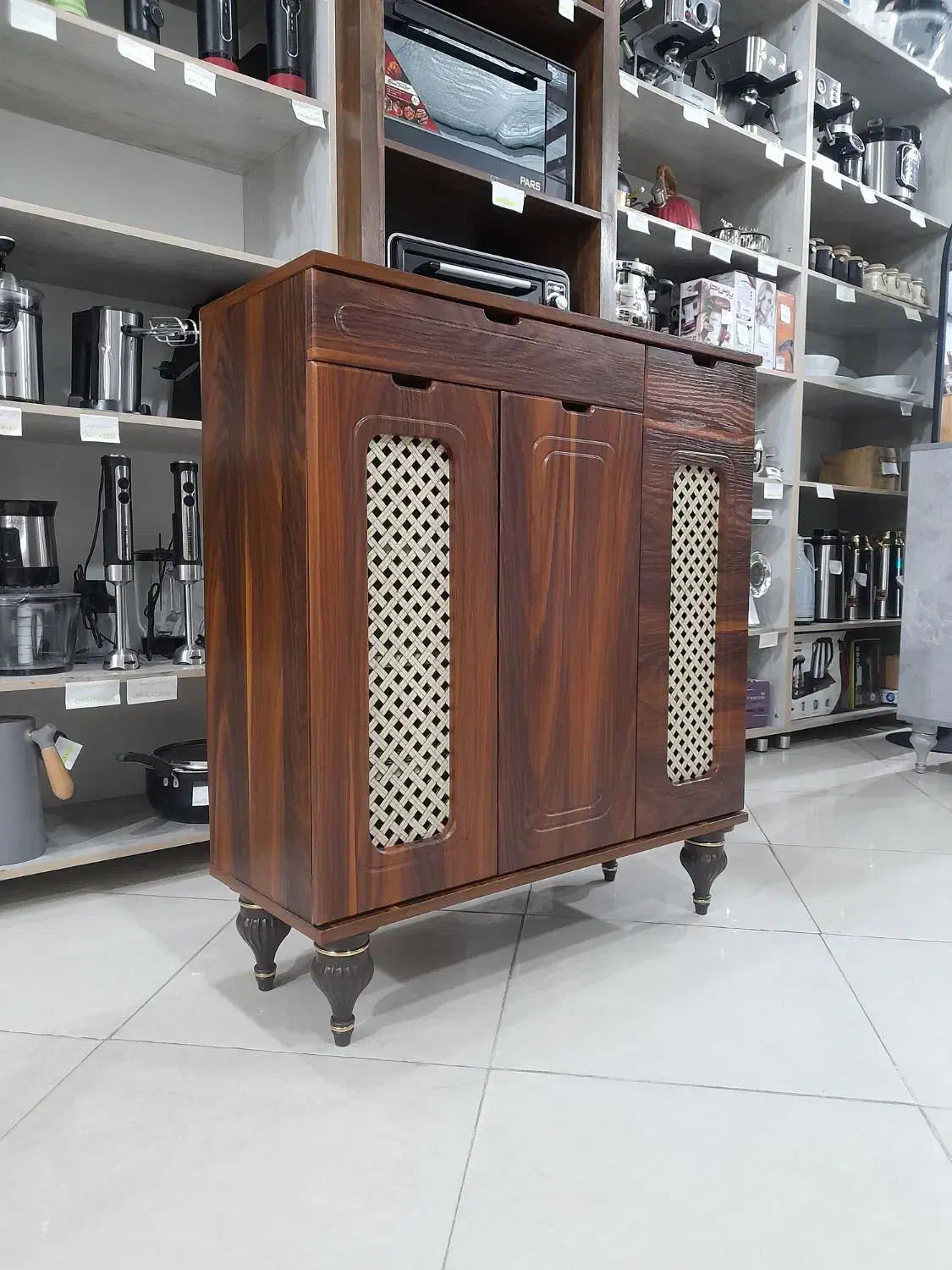 جاکفشی ۳ درب مدل حصیری * اثاث مارکت|جاکفشی، کمد، دراور|سیرجان, |دیوار