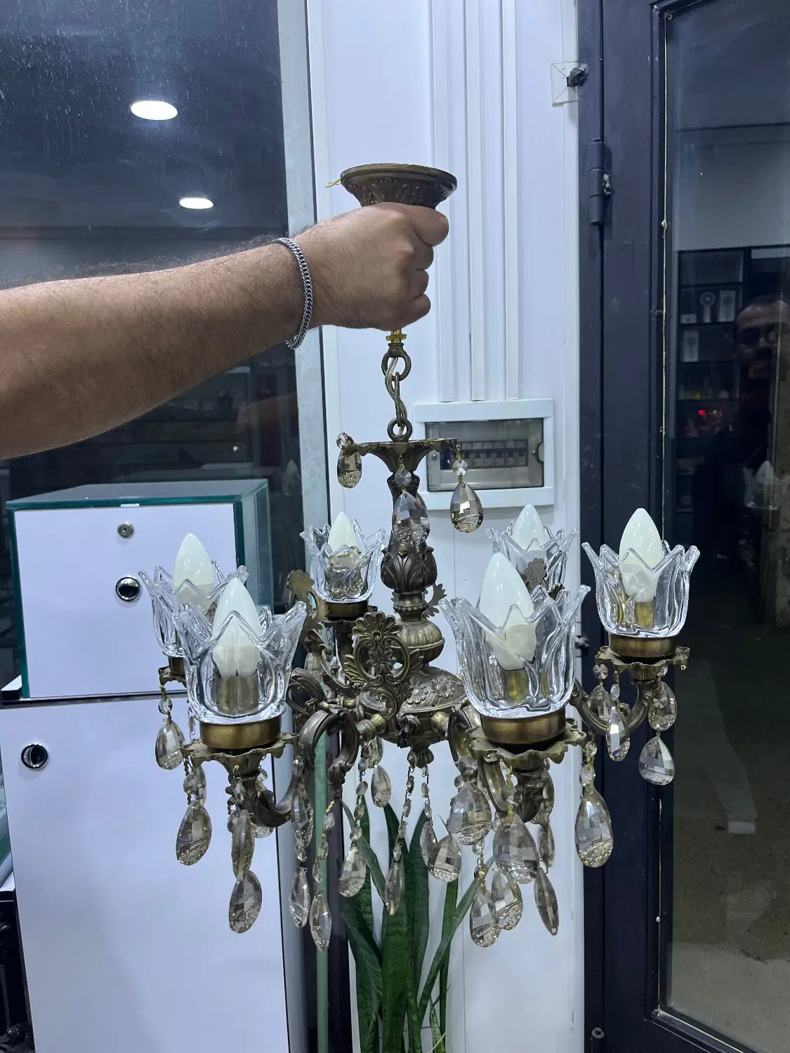 یک جفت لوستر شش شعله|لوستر و چراغ آویز|تهران, دهم فروردین|دیوار