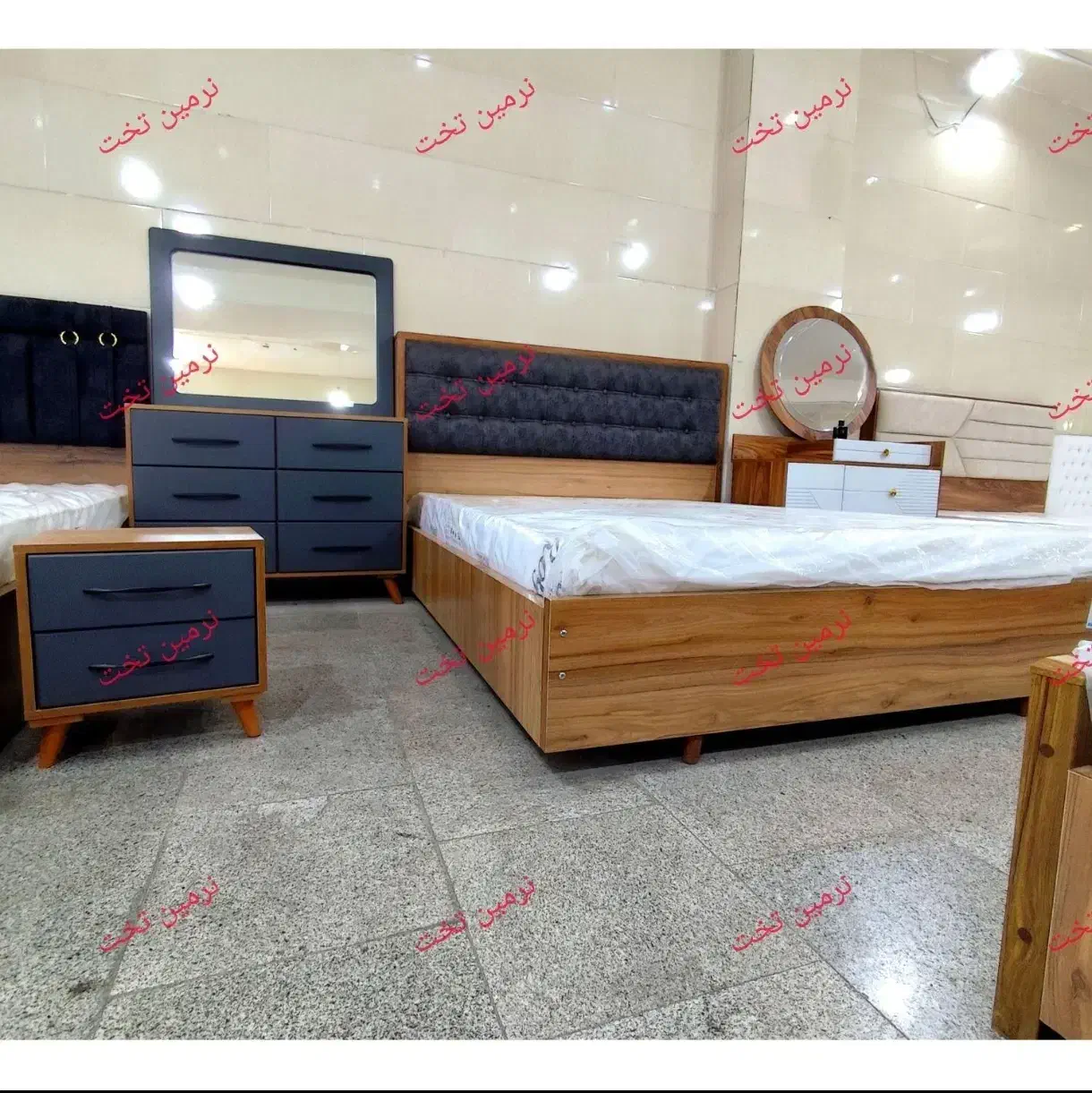 (تخت خواب مدل فرانک طرح و رنگ دلخواه /|تشک تختخواب|کرج, ساسانی (قلمستان)|دیوار