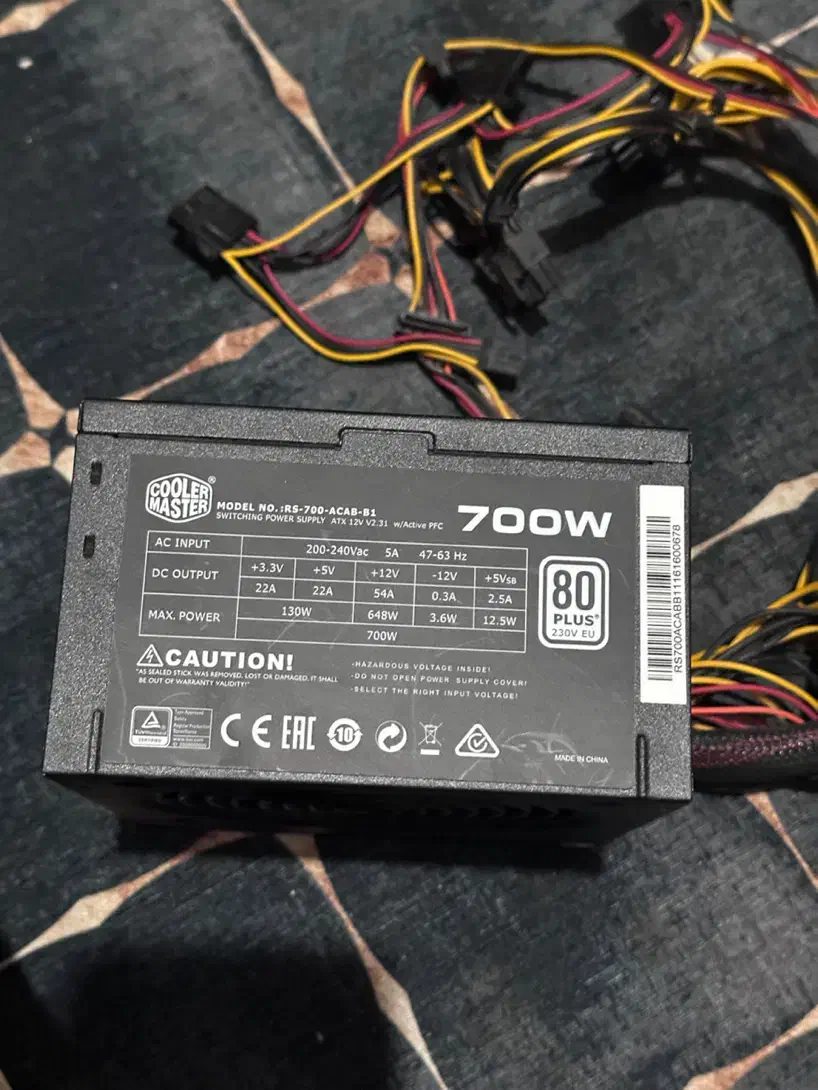 پاور ۷۰۰ وات کولر مستر|قطعات و لوازم جانبی رایانه|هشتگرد, فاز ۲ مهستان|دیوار