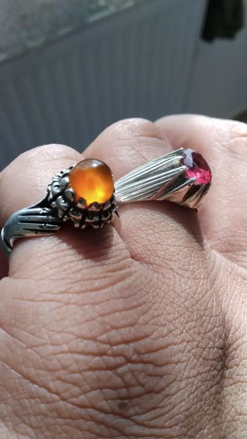 انگشتر یاقوت سرخ سونچیا معدنی و دسته دلبر یمنی|جواهرات|اسلامشهر, مطهری|دیوار