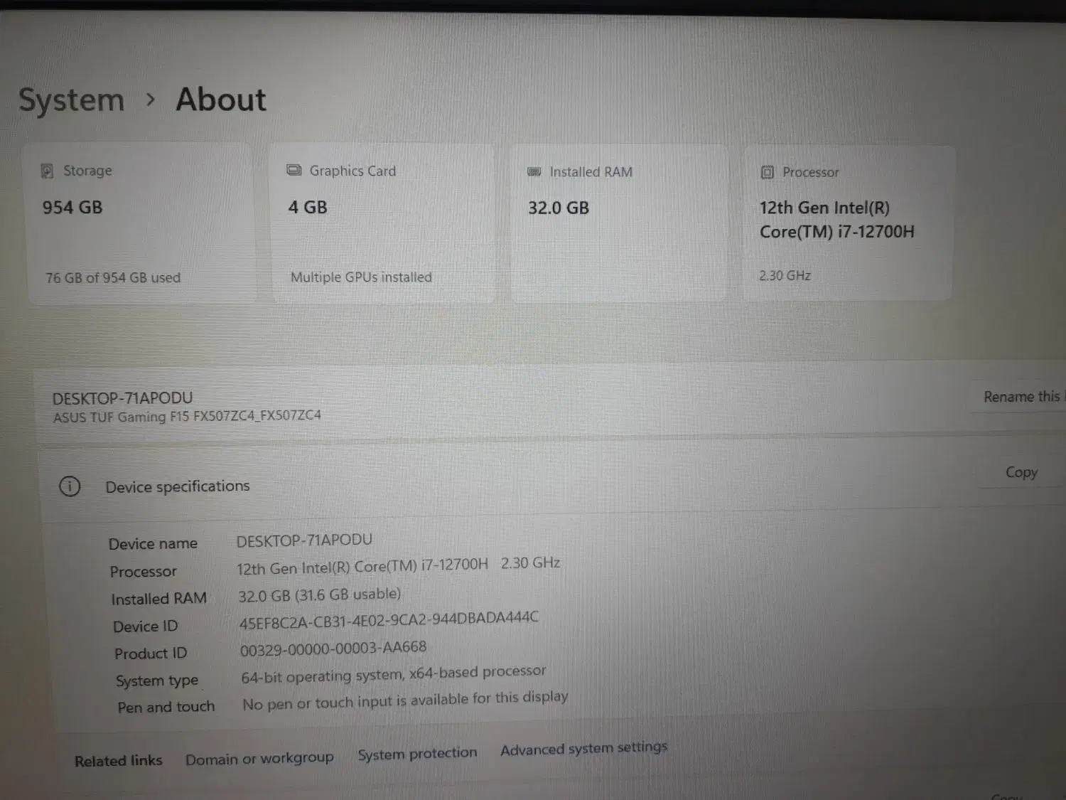 لپ تاپ tuf gaming f15 fx507zc4|رایانه همراه|دلیجان, |دیوار