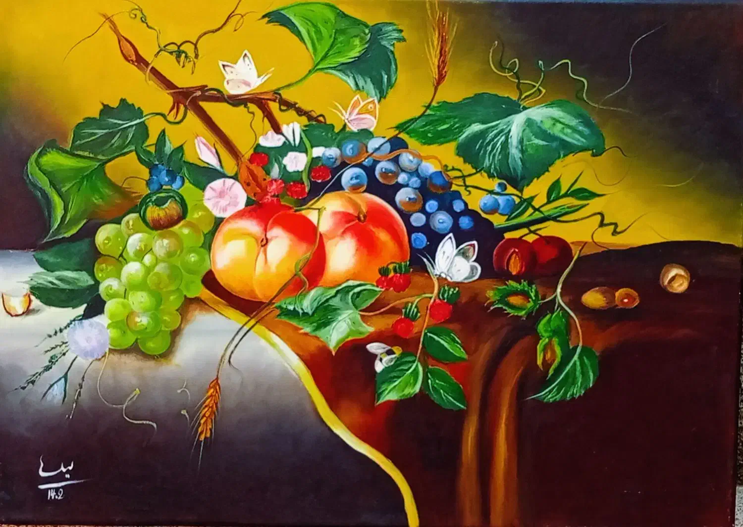 تابلو رنگ روغن طرح میوه|تابلو، نقاشی، عکس|ارومیه, |دیوار