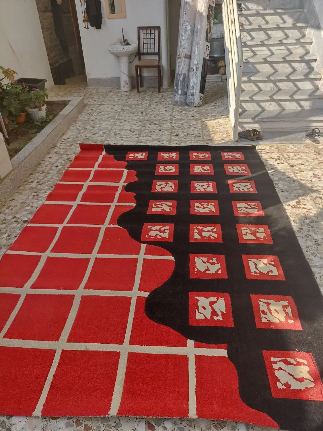 فرش نیمه فانتزی شش متری|فرش|قائمشهر, |دیوار