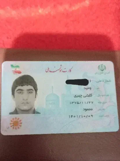 سلام من کارت ملی گم کردم|اشیا|تهران, دردشت|دیوار