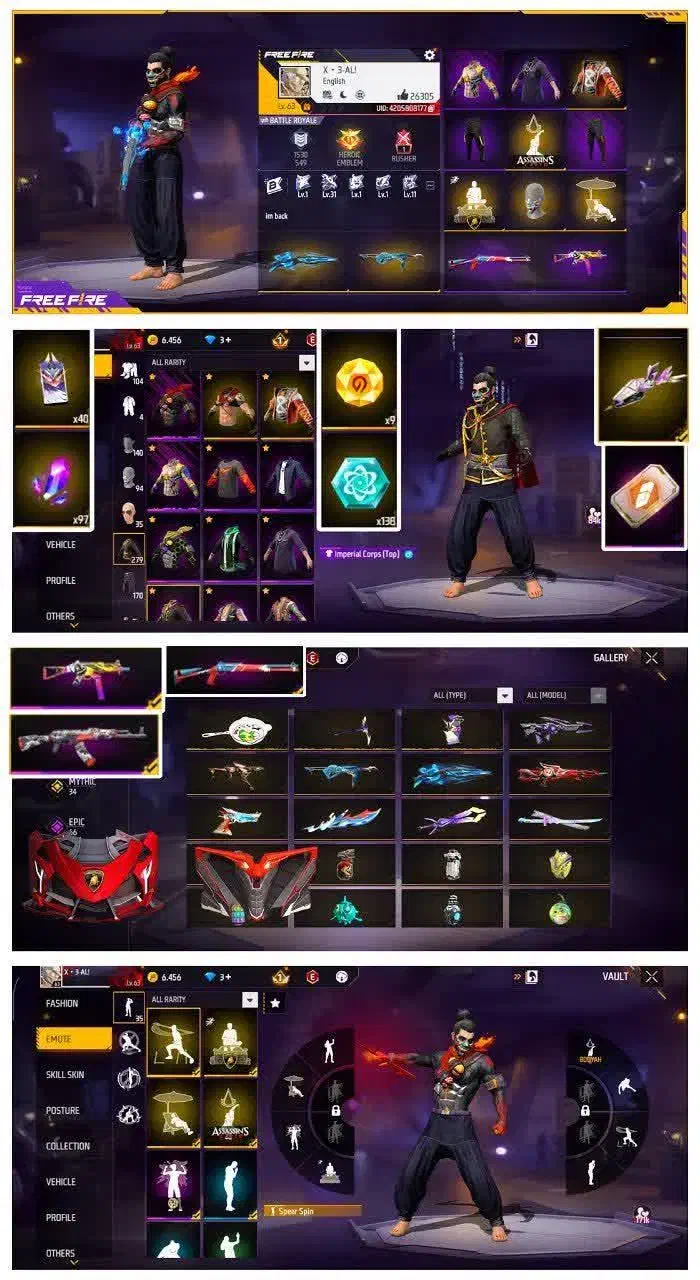 اکانت فری فایر|کنسول، بازی ویدئویی و آنلاین|مشهد, گلبرگ|دیوار