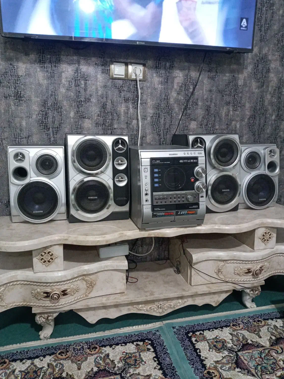 ضبط صوتی تصویری سامسونگ ۲۴۰۰ وات  AUX خور|سیستم صوتی خانگی|رباطکریم, الارد|دیوار