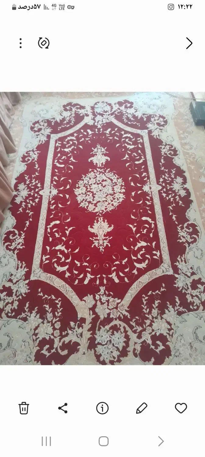 فروش فرش ۶ متری کار کرده|فرش|کرج, آق تپه|دیوار