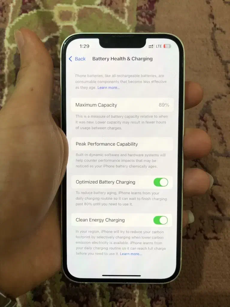 آیفون13سفید128گیگ تمیزوبدون خطوخش|موبایل|رشت, گلسار|دیوار