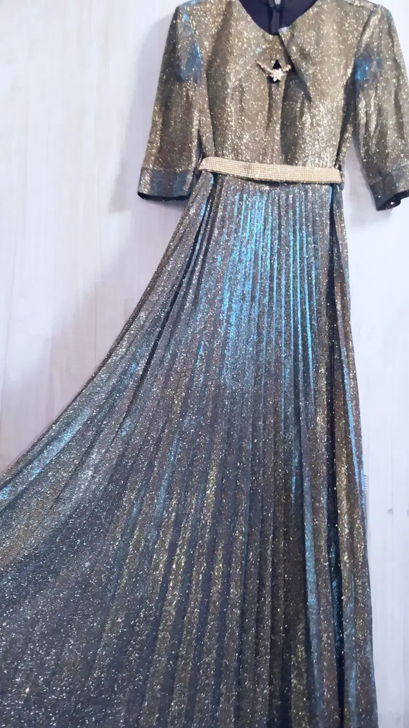 لباس مجلسی بلند لمه هفت رنگ سبک جدید و شیک|لباس|محمدشهر, جعفرآباد|دیوار