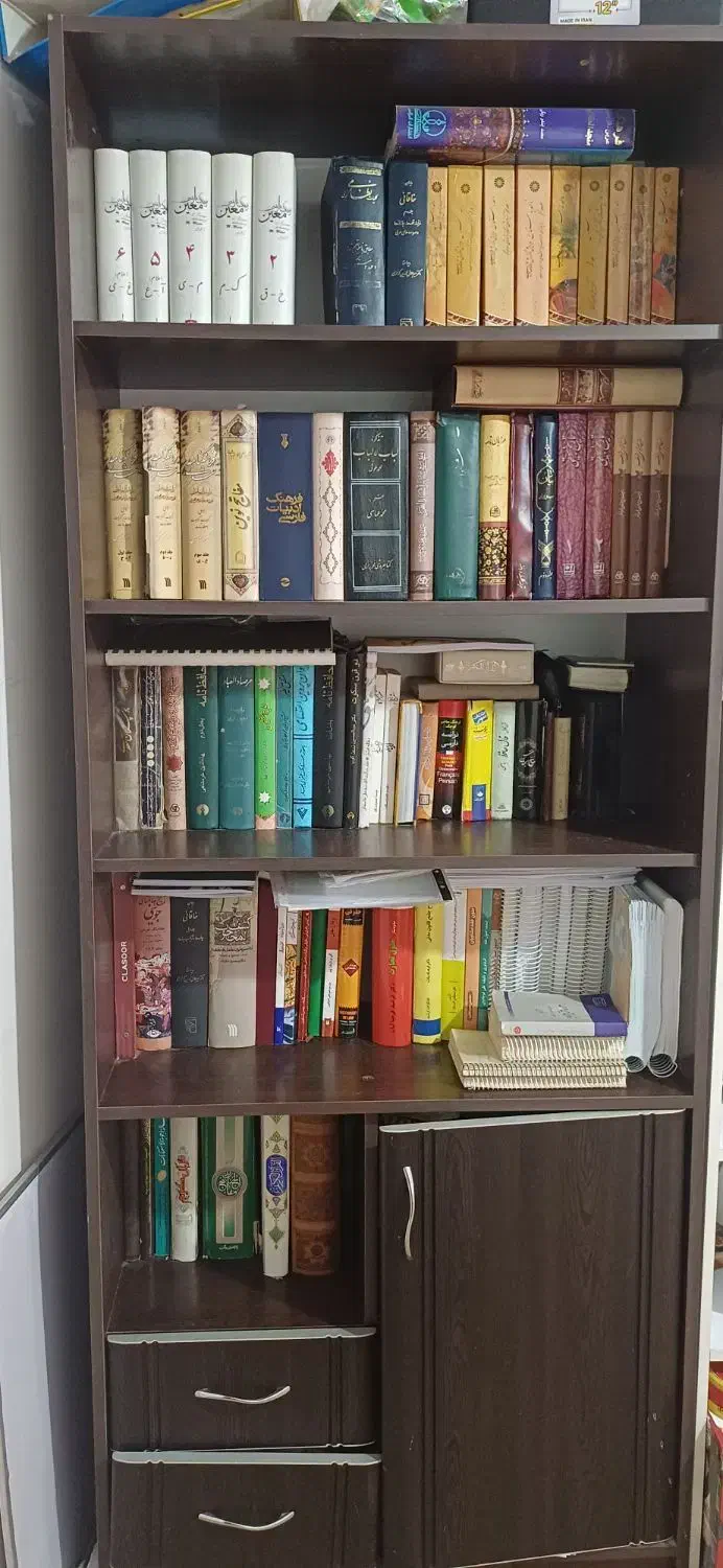 کتابخانه|کتابخانه، شلف، قفسه‌های دیواری|اراک, |دیوار