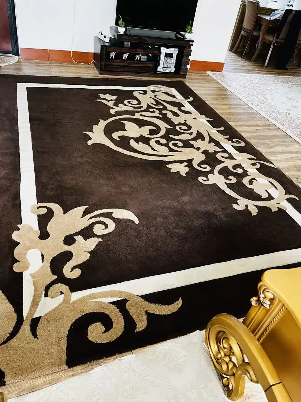 دوعدد فرش طرح گلیم نه متری سالم|فرش|قائم‌شهر, |دیوار