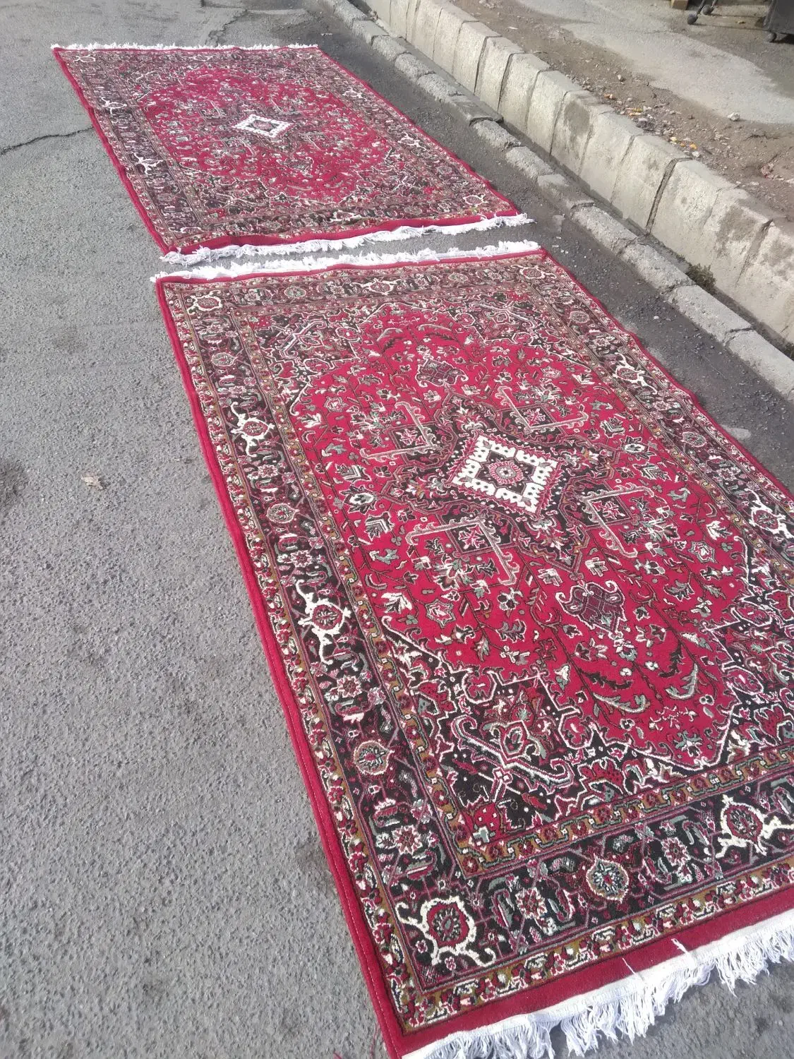 موکت طوسی فرش جفت تکی|فرش|ارومیه, |دیوار