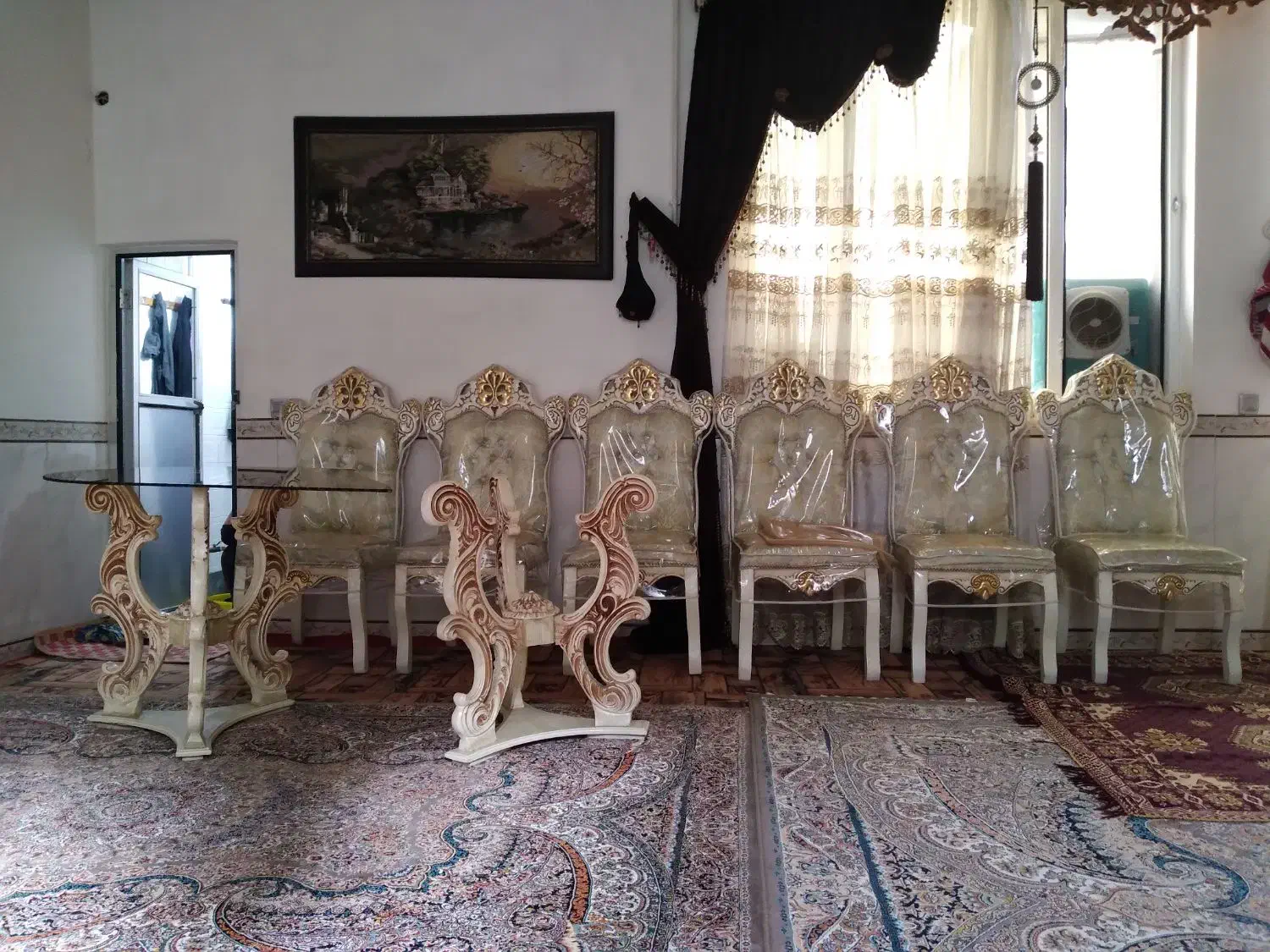 میز غذاخوری سلطنتی ۶ نفره به فروش می‌رسد|میز و صندلی غذاخوری|سنقر, |دیوار