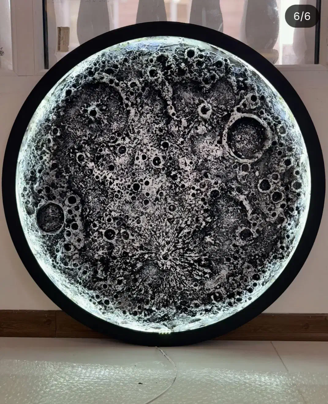 تابلو ماه ماه آینه و ساعت ماه|صنایع دستی و سایر لوازم تزئینی|شاهینشهر, طالقانی|دیوار